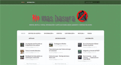 Desktop Screenshot of nomasbasura.org