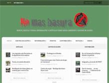 Tablet Screenshot of nomasbasura.org